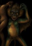 anon2000000 anthro bat_wings belly black_background breasts brown_hair demon digital_media_(artwork) disembodied_hand duo duo_focus female fur green_body green_scales group hair hi_res holding_horn horn human humanoid male male/female mammal mane membrane_(anatomy) membranous_wings mythological_creature mythological_scalie mythology nightmare_fuel nude open_mouth scales scalie simple_background sitting_on_shoulders smile tail teeth white_body white_skin wings yellow_body yellow_eyes yellow_scales