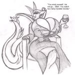  anthro big_breasts bleh breasts cleavage clothed clothing dialogue dragon-heart fangs female huge_breasts looking_at_viewer nintendo pok&eacute;mon pok&eacute;mon_(species) red_velvet_(character) serperior solo vampire video_games 