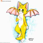  :3 anthro bat bed butt dakimakura dakimakura_design dakimakura_pose dust:_an_elysian_tail felid feline female fidget_(elysian_tail) fur furniture green_eyes hi_res lying lying_on_bed mammal nimbat on_back on_bed patreon patreon_logo patreon_username smile smiling_at_viewer solo spread_legs spreading text url wings yellow_body yordraw 