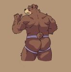  anthro bear butt looking_at_viewer looking_back male mammal muscular muscular_anthro muscular_male nude reichik solo 