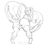 2017 anthro butt clothing female half-closed_eyes hi_res legwear mega_evolution mega_mawile nintendo open_mouth pok&eacute;mon pussy pussy_juice sketch suirano tongue tongue_out video_games 