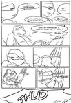  bed blush comic cum kissing leonardo_(tmnt) male male/male ninja oral raphael_(tmnt) reptile scalie sneefee sweat teenage_mutant_ninja_turtles text turtle 