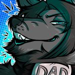  anthro canine frenor fur hair headshot looking_at_viewer male mammal maplecookies smile solo teeth 