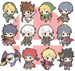  black_hair blonde_hair blue_eyes blue_hair blush book cape chibi dark_pit falchion_(fire_emblem) female_my_unit_(fire_emblem:_kakusei) fire_emblem fire_emblem:_akatsuki_no_megami fire_emblem:_fuuin_no_tsurugi fire_emblem:_kakusei fire_emblem:_monshou_no_nazo fire_emblem:_souen_no_kiseki hat hood ike kirby_(series) koineko_(aph0310) link long_hair lucina male_my_unit_(fire_emblem:_kakusei) marth master_sword meta_knight monado my_unit_(fire_emblem:_kakusei) pit_(kid_icarus) ragnell red_eyes red_hair roy_(fire_emblem) shield short_hair shulk super_smash_bros. the_legend_of_zelda the_legend_of_zelda:_the_wind_waker the_legend_of_zelda:_twilight_princess toon_link white_hair wings xenoblade_(series) xenoblade_1 