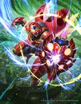  armor armored_boots boots cardfight!!_vanguard claw_(weapon) company_name gloves helmet hmk84 insect_wings leaf male_focus official_art plant rebel_mutant_starshield shield solo thorns vines weapon wings 