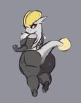  anthro big_butt breasts butt female jangmo-o liveforthefunk looking_back nintendo nude pok&eacute;mon red_eyes solo thick_thighs video_games wide_hips 