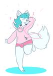  cat-boots dancing music paws slightly_chubby smile soft squish thick_thighs timbywuff wide_hips 
