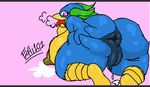  anthro ass_spread avian big_breasts bigass bird breasts drooling echi101 female fur_fighers juanita lactating overweight penguin pussy pussy_juice saliva simple_background tongue tongue_out 