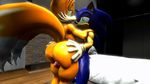  2017 3d_(artwork) animated anthro bed big_butt big_penis black_nose blue_eyes butt butt_grab canine clothing darksorm digital_media_(artwork) dipstick_tail duo erection female fox gloves green_eyes hand_on_butt hedgehog huge_butt looking_back male male/female mammal miles_prower multicolored_tail nude penis sex smile sonic_(series) sonic_the_hedgehog thick_thighs thigh_sex video_games wide_hips 