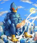  avian bird canine car city clothing cum destruction erection falco_lombardi feet fox fox_mccloud macro male mammal nintendo penis soina star_fox stomping swimsuit vehicle video_games wolf wolf_o&#039;donnell 