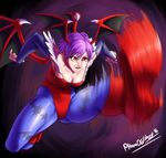  demon demon_girl kick leotard lilith monster monster_girl pltnm06ghost succubus vampire_(game) wings 