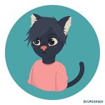  2017 anthro bust_portrait buurgerboy cat celeste_(buurgerboy) clothed clothing ear_piercing feline male mammal piercing portrait rosy_cheeks signature solo 