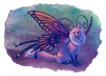  2012 abstract_background alpha_channel ambiguous_gender arthropod blue_eyes butterfly canine colorful dipstick_tail feral fluffy fluffy_tail fox fur hibbary hybrid insect insect_wings mammal multicolored_tail orange_fur simple_background sitting solo transparent_background wings 