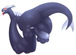  2017 balls camychan feral humanoid_penis male nintendo open_mouth penis penis_backwards pok&eacute;mon shadow_lugia shadow_pok&eacute;mon simple_background solo tongue tongue_out uncut video_games white_background 