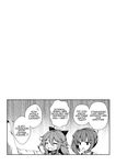  1koma 2girls :o admiral_(kantai_collection) collar comic crying english greyscale hair_between_eyes hair_ribbon highres kantai_collection kasumi_(kantai_collection) long_hair monochrome multiple_girls ribbon sheita short_hair side_ponytail v-shaped_eyebrows yamakaze_(kantai_collection) 