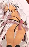  all_fours altera_(fate) ass bad_revision bare_shoulders censored_revision closed_eyes cum cum_in_pussy cumdrip dark_skin detached_sleeves fate/extella fate/extra fate/grand_order fate_(series) highleg i-pan looking_back md5_mismatch midriff penis short_hair solo tattoo veil white_hair 
