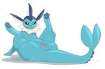  anus big_butt blush butt certifiedanal clitoris eeveelution female feral looking_at_viewer mammal nintendo nude pawpads paws pok&eacute;mon presenting presenting_pussy pussy pussy_juice simple_background slightly_chubby solo spread_legs spreading thick_thighs vaporeon video_games 