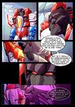  aircraft alien annoyed autobot comic cosmicdanger cybertronian dialogue digital_media_(artwork) emotional english_text flashback frown humanoid living_aircraft living_machine machine male megatron not_furry open_mouth red_eyes robot rodimus serious simple_background speech_bubble standing starscream teeth text tongue transformers upset 