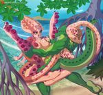  2017 anthro areola big_breasts breasts butt cephalopod crocodile crocodilian duo erect_nipples erection female male marine nipples nude octopus penetration penis pussy reptile scalie scificat sex vaginal vaginal_penetration 