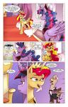 2017 avian awake chair comic crown dialogue english_text equestria_girls equine female friendship_is_magic gryphon horn jewelry mammal my_little_pony necklace saturdaymorningproj stained_glass sunset_shimmer_(eg) text throne tired twilight_sparkle_(mlp) winged_unicorn wings 