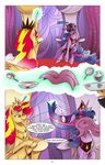  2017 chair comic crown dialogue english_text equestria_girls equine female friendship_is_magic horn jewelry mammal my_little_pony necklace saturdaymorningproj sleeping sound_effects sunset_shimmer_(eg) text throne twilight_sparkle_(mlp) winged_unicorn wings zzz 