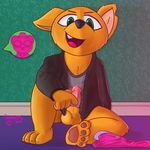  angus_(nitw) anthro balls bappers canine erection fox gregg_(nitw) male mammal penis 