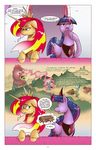  2017 book cockatrice comic crown dialogue english_text equestria_girls equine female friendship_is_magic horn jewelry mammal my_little_pony necklace saturdaymorningproj sunset_shimmer_(eg) text twilight_sparkle_(mlp) winged_unicorn wings 