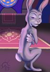  absurd_res covering_up disney female fur grey_fur hi_res invalid_tag judy_hopps lagomorph mammal nude purple_eyes rabbit sacrificabominat squating white_fur zootopia 