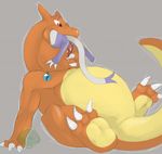  charizard dragon drooling mienshao nintendo oral_vore pok&eacute;mon saliva scar size_difference slightly_chubby tongue video_games vore voregence 