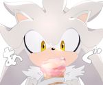  2017 clothing dessert food gloves hedgehog ice_cream male mammal omiya599 silver_the_hedgehog sonic_(series) video_games 