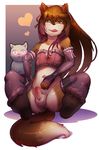  &lt;3 anthro balls blush brown_hair canine clothing desfrog errection feet fingerless_gloves foreskin fox girly gloves hair male mammal navel penis simple_background solo tongue tongue_out uncut 