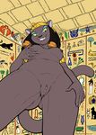  aladdin anthro areola breasts cat disney egyptian erect_nipples feline female grin hair hi_res looking_at_viewer low-angle_view majike mammal mirage_(aladdin) nipples nude pussy smile solo vkyrie worm&#039;s-eye_view 