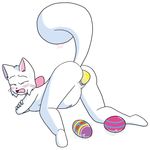  all_fours anthro bittersweet_candy_bowl blue_eyes blush bow breasts butt cat dawnvula easter egg feline female fur holidays lucy_(bcb) mammal nude oviposition pain pregnant pussy pussy_juice raised_tail solo spreading sweat teenager white_fur young 