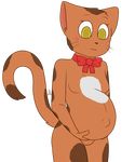  amaya_(bcb) anthro bittersweet_candy_bowl breasts cat dawnvula feline female fur mammal pregnant ribbons solo standing teenager young 