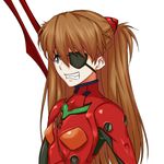  blue_eyes bodysuit brown_hair clenched_teeth evangelion:_3.0_you_can_(not)_redo eyepatch grin kanna_asuke long_hair neon_genesis_evangelion plugsuit rebuild_of_evangelion shikinami_asuka_langley simple_background smile solo souryuu_asuka_langley string teeth 