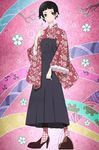  hakama highres japanese_clothes jpeg_artifacts meiji_schoolgirl_uniform sayonara_zetsubou_sensei screencap solo tsunetsuki_matoi 