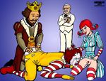  burger_king colonel_sanders karmagik kfc mascots mcdonald&#039;s ronald_mcdonald the_king wendy wendy&#039;s 