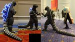  cosplay dinosaur giant_monster glowing godzilla godzilla_(series) kaijuu monster mothra mutant photo spikes tail toho_(film_company) 