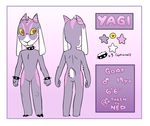  2016 anthro bracelet caprine collar design front_view fur goat green_eyes hooves horn invalid_tag jewelry male mammal model_sheet nude pink_fur pose punk purple_fur rear_view sheet_(disambiguation) solo spikes vanjapanda white_fur yagi_(scotch) 