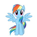  equine feathered_wings feathers female feral friendship_is_magic hair looking_at_viewer mammal multicolored_hair my_little_pony pegasus rainbow_dash_(mlp) rainbow_hair solo swaying tridashie wings 