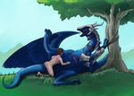  ambiguous_gender armor bestiality claws dragon feathered_wings feathers feral harness helmet human human_on_feral interspecies male male/ambiguous mammal nude open_mouth raised_leg rear_view restrained saphira sex spread_legs spreading toe_claws tree wings 