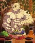  abs anthro eggplant feline food fruit ginkko grimoire_of_zero male mammal mercenary_(character) tiger 