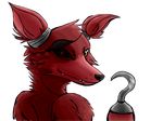  2015 animatronic anthro canine digital_media_(artwork) eye_patch eyewear five_nights_at_freddy&#039;s five_nights_at_freddy&#039;s_2 fox foxy_(fnaf) hook machine male mammal robot sellon smile solo video_games 