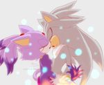  2014 blaze_the_cat cat eyes_closed feline female fur hedgehog male mammal myly14 silver_the_hedgehog sonic_(series) 