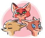  2017 anthro canine charlie_(weaver) disney fan_character female fox fuel_(artist) group looking_at_viewer mammal mrs_wilde pack_street rosie_(zootopia) smile zootopia 