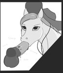  balls bestiality cowboy_hat cum cum_in_mouth cum_inside disembodied_penis equine fellatio feral hat horse lips male mammal mane monochrome oral penis pony saliva sex solo_focus stoopedhooy sucking sweat tongue tongue_out 