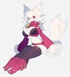  10r boots dog furry red_eyes white_hair 