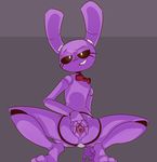  animatronic anthro bonnie_(fnaf) crossgender crouching female five_nights_at_freddy&#039;s jailbait_knight lagomorph machine mammal pussy rabbit robot solo spread_legs spread_pussy spreading video_games weaver_bonnie 