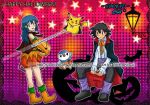  black_hair creatures_(company) game_freak gen_1_pokemon gen_4_pokemon halloween hikari_(pokemon) long_hair md5_mismatch nintendo pikachu piplup pokemon pokemon_(anime) pokemon_(creature) pokemon_dp_(anime) puffy_shorts pumpkin_pants satoshi_(pokemon) short_hair shorts 