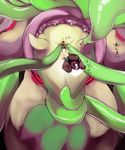  anus bdsm bondage bound digital_media_(artwork) female glowing glowing_eyes legs_up mizo_ne nintendo pitcher_plant plant pok&eacute;mon pussy pussy_juice red_eyes reptile scalie snivy spread_legs spread_pussy spreading teeth tentacles victreebel video_games vore 